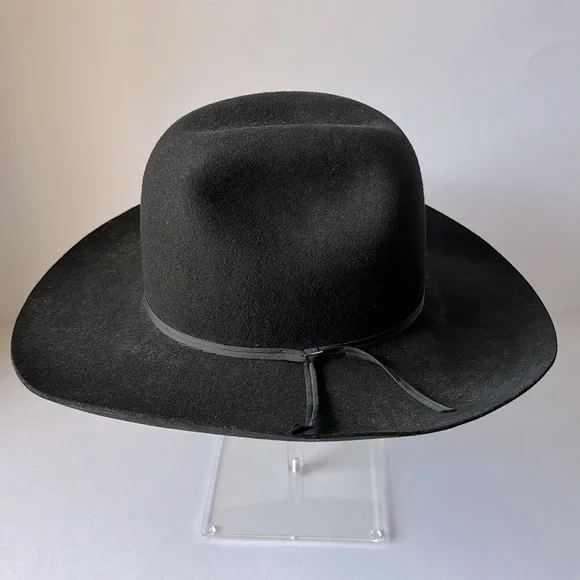 Vintage RESISTOL Quarter Horse Rodeo Black Cowboy Hat